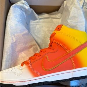 Nike High-Top Sneakers - Orange and Yellow-Brand New